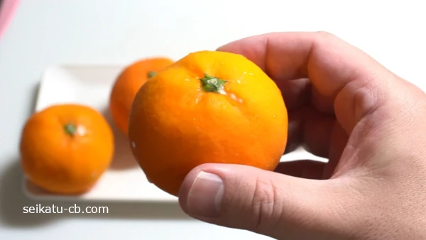 冷凍して再冷凍したみかん