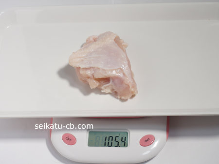 鶏胸肉100g分の分量