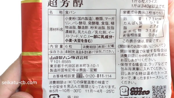 価格の安い食パンの原材料