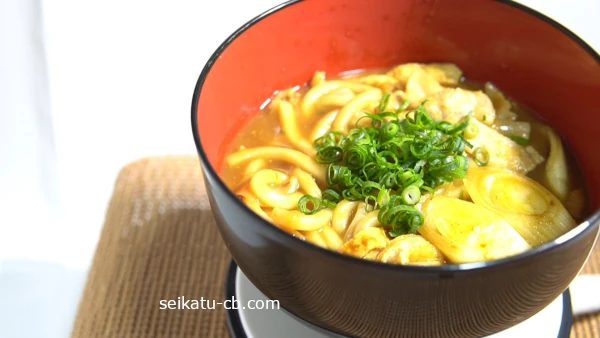 松茸の味お吸い物で作ったカレーうどん