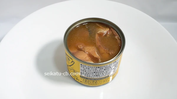 安いさばのみそ煮缶の中身