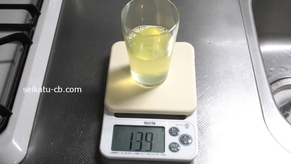 ���ڤꤷ���衼����Ȥο�ʬ�νŤ���139g